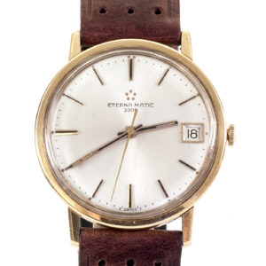 ETERNA-MATIC 3000. Reloj de pulsera para caballero. Oro 18k. Suiza, ca. 1960.