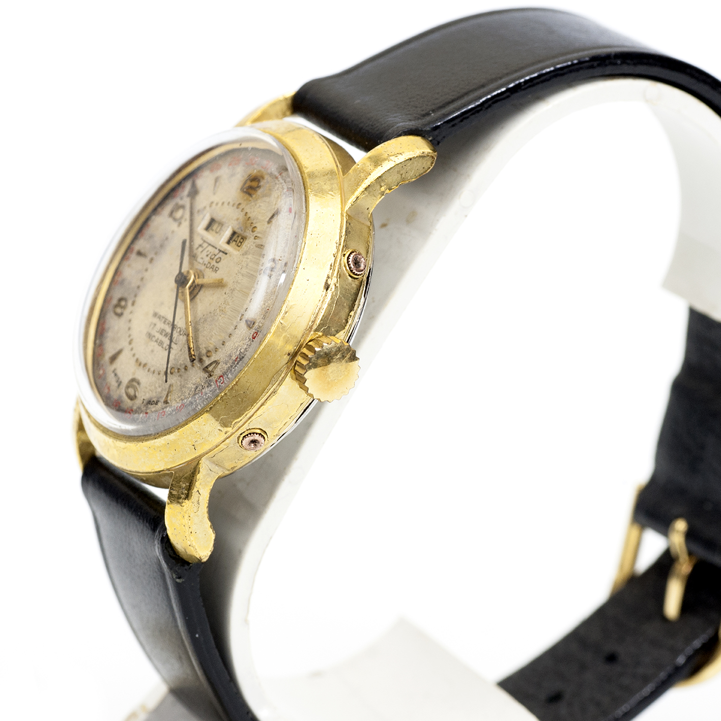 Fludo. Reloj de pulsera de caballero. Ca. 1960. Gran complicación. Fludo. Reloj de pulsera de caballero. Ca. 1960. Gran complicación.