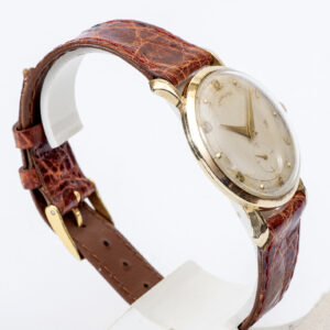 Hamilton. Reloj de pulsera para caballero. Oro 10k. U.S.A., ca. 1950.