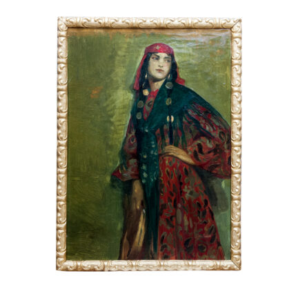 Jose Cruz Herrera. Oil on canvas. "Gypsy in Casablanca".