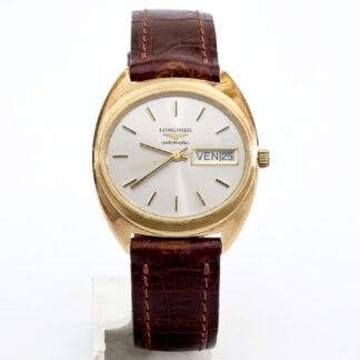 Longines Automático. Reloj de Pulsera para Caballero. Oro 18k. Suiza, 1975.
