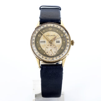 MOVADO. Reloj de Caballero de Movimiento complejo. Oro 18k. Suiza, ca. 1930