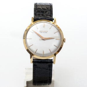 Movado. Reloj de pulsera para caballero. Oro 18k. Ca. 1960.
