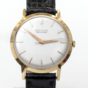 Movado. Reloj de pulsera para caballero. Oro 18k. Ca. 1960.