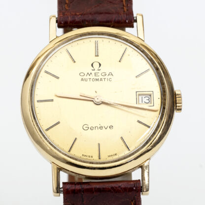 OMEGA AUTOMATIC. Men's wristwatch. Ca. 1962. 18k gold.