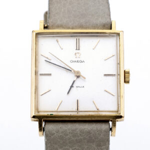 OMEGA. Modelo DE VILLE. Reloj Automático de pulsera para caballero. Oro 18k. Suiza, año 1965.