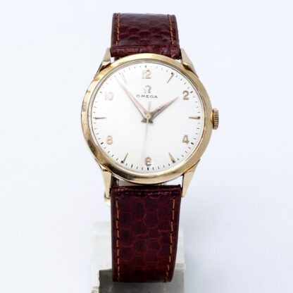 OMEGA. Reloj de pulsera para caballero. Caja Oro 18k. Pulsera en GoldFilled. Suiza, 1952.
