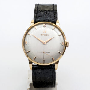 OMEGA. Reloj de pulsera para caballero. Oro 18k. Suiza, 1952.