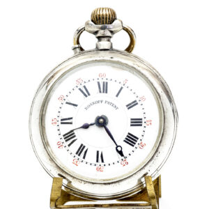ROSKOPF. Reloj de bolsillo, lepine y remontoir. Plata. Suiza, ca. 1900
