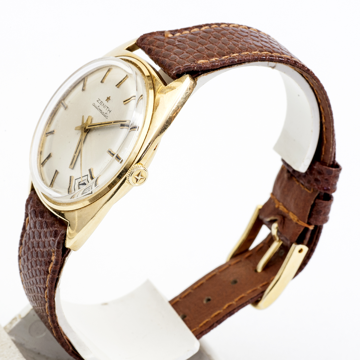 ZENITH Automatic. Reloj de pulsera para caballero. Oro 18k. Suiza, 1960 ZENITH Automatic. Reloj de pulsera para caballero. Oro 18k. Suiza, 1960