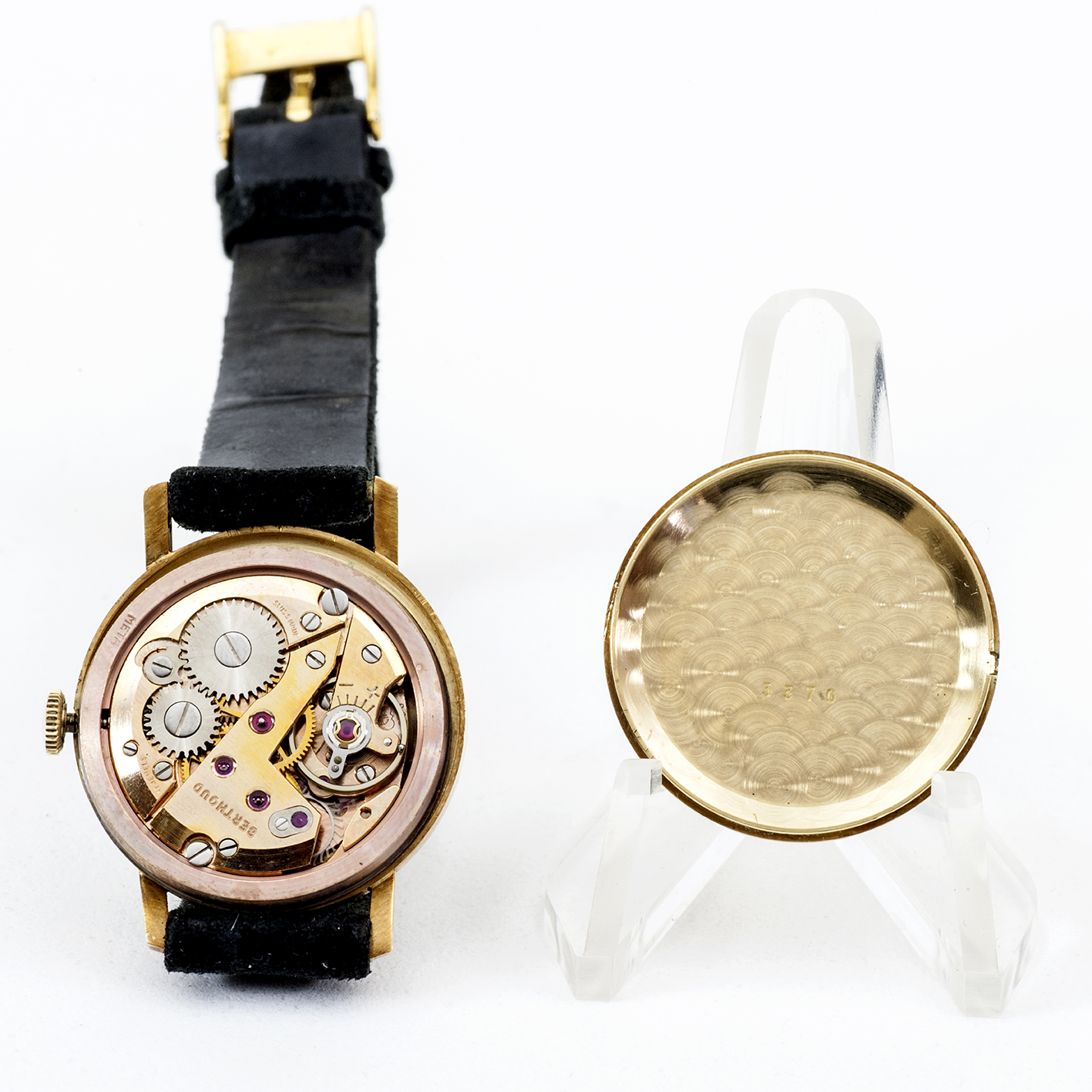 BERTHOUD de Luxe. Reloj de pulsera unisex. Oro 18k. Suiza, Ca. 1950. BERTHOUD de Luxe. Reloj de pulsera unisex. Oro 18k. Suiza, Ca. 1950.