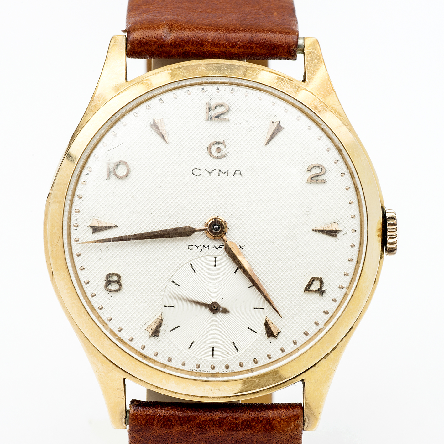 CYMA modelo CYMAFLEX. Reloj de pulsera para caballero. Oro 18k. Suiza, ca. 1940. CYMA modelo CYMAFLEX. Reloj de pulsera para caballero. Oro 18k. Suiza, ca. 1940.