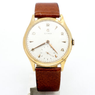 CYMA model CYMAFLEX. Men's wristwatch. 18k gold. Switzerland, ca. 1940.