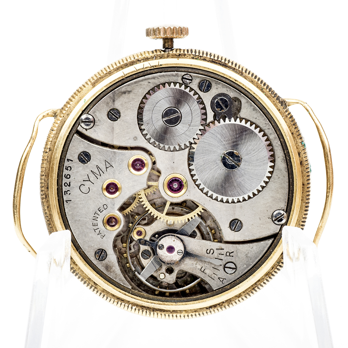 CYMA. Reloj de pulsera unisex. Oro 18k. Suiza, ca. 1950. CYMA. Reloj de pulsera unisex. Oro 18k. Suiza, ca. 1950.