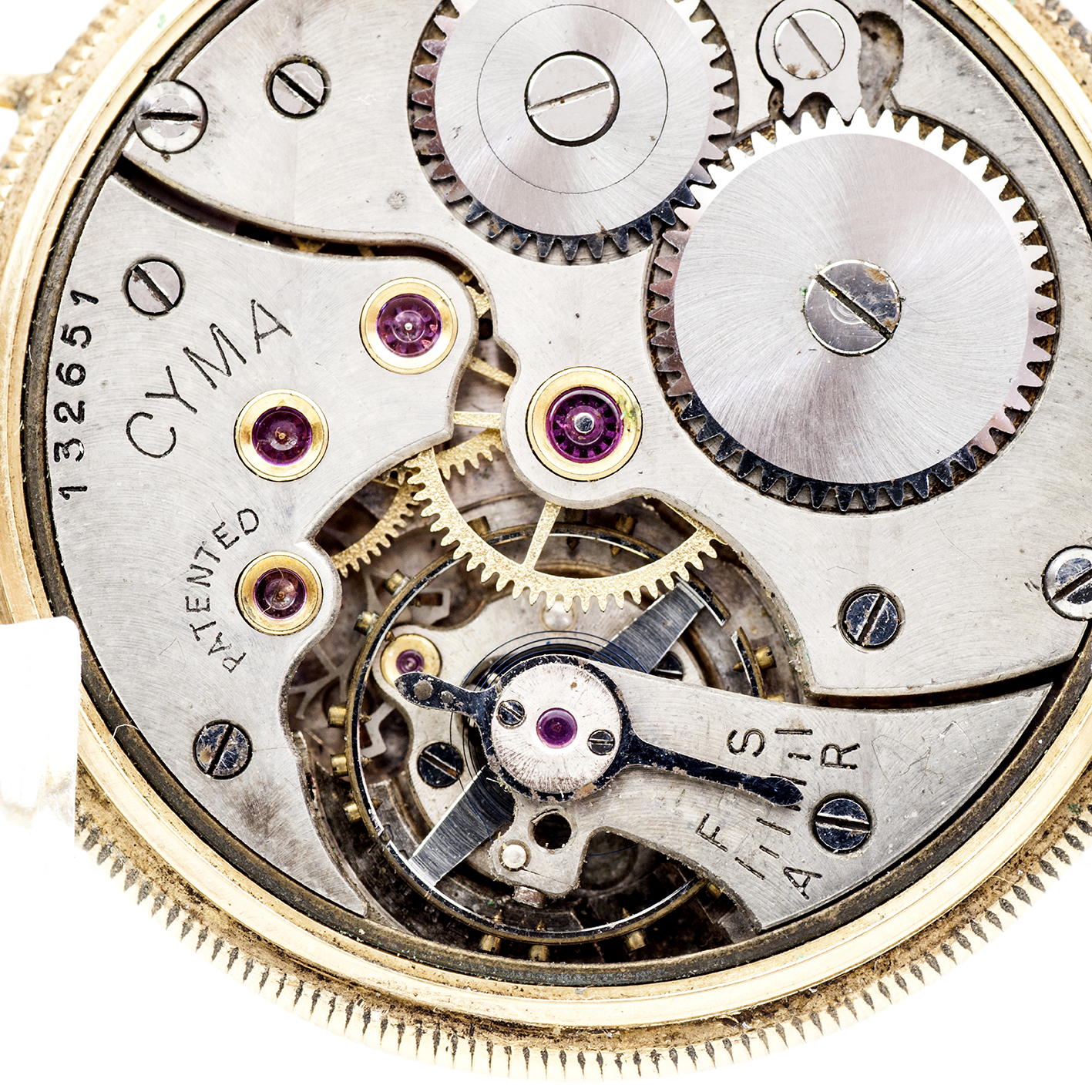 CYMA. Reloj de pulsera unisex. Oro 18k. Suiza, ca. 1950. CYMA. Reloj de pulsera unisex. Oro 18k. Suiza, ca. 1950.