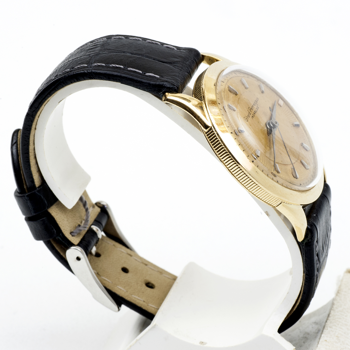 GIRARD PERREGAUX Incabloc. Reloj de pulsera de caballero. Oro 18k. Suiza, ca. 1960 GIRARD PERREGAUX Incabloc. Reloj de pulsera de caballero. Oro 18k. Suiza, ca. 1960
