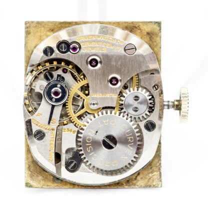 GRUEN CORVEX. Reloj de pulsera unisex. Oro 14k. Suiza, 1941.