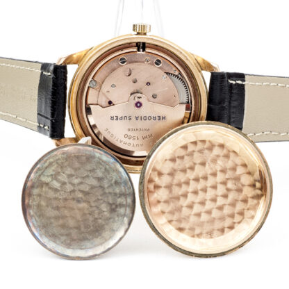 HERODIA AUTOMATIC. Reloj de pulsera de caballero. Oro 18k. Suiza, ca. 1955