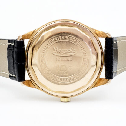 HERODIA AUTOMATIC. Reloj de pulsera de caballero. Oro 18k. Suiza, ca. 1955