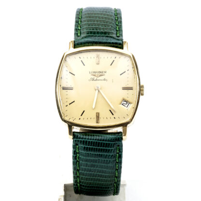 LONGINES AUTOMATIC. Reloj de Pulsera para Caballero. Oro 18k. Suiza, 1967.