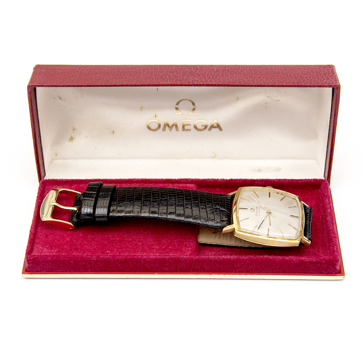 OMEGA AUTOMATIC. Reloj de pulsera de caballero. Oro 18k. Suiza, año 1965. OMEGA AUTOMATIC. Reloj de pulsera de caballero. Oro 18k. Suiza, año 1965.