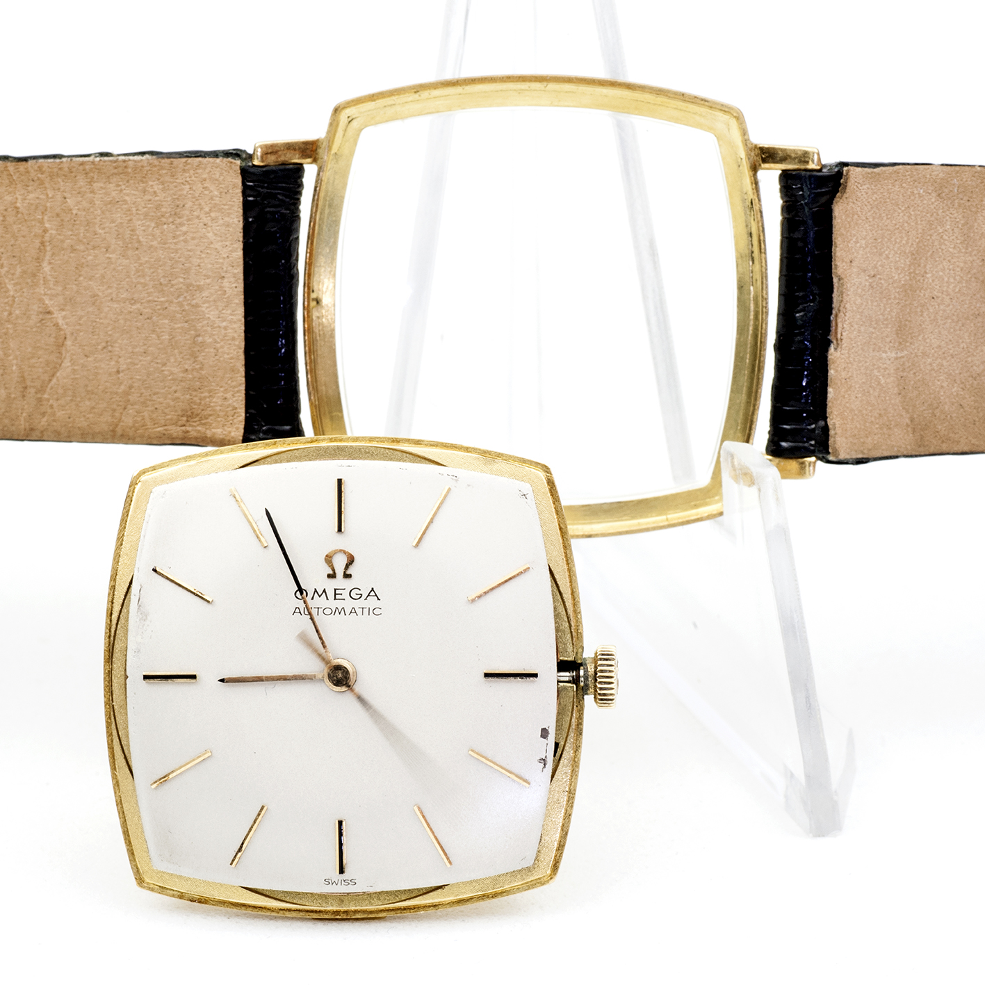 OMEGA AUTOMATIC. Reloj de pulsera de caballero. Oro 18k. Suiza, año 1965. OMEGA AUTOMATIC. Reloj de pulsera de caballero. Oro 18k. Suiza, año 1965.