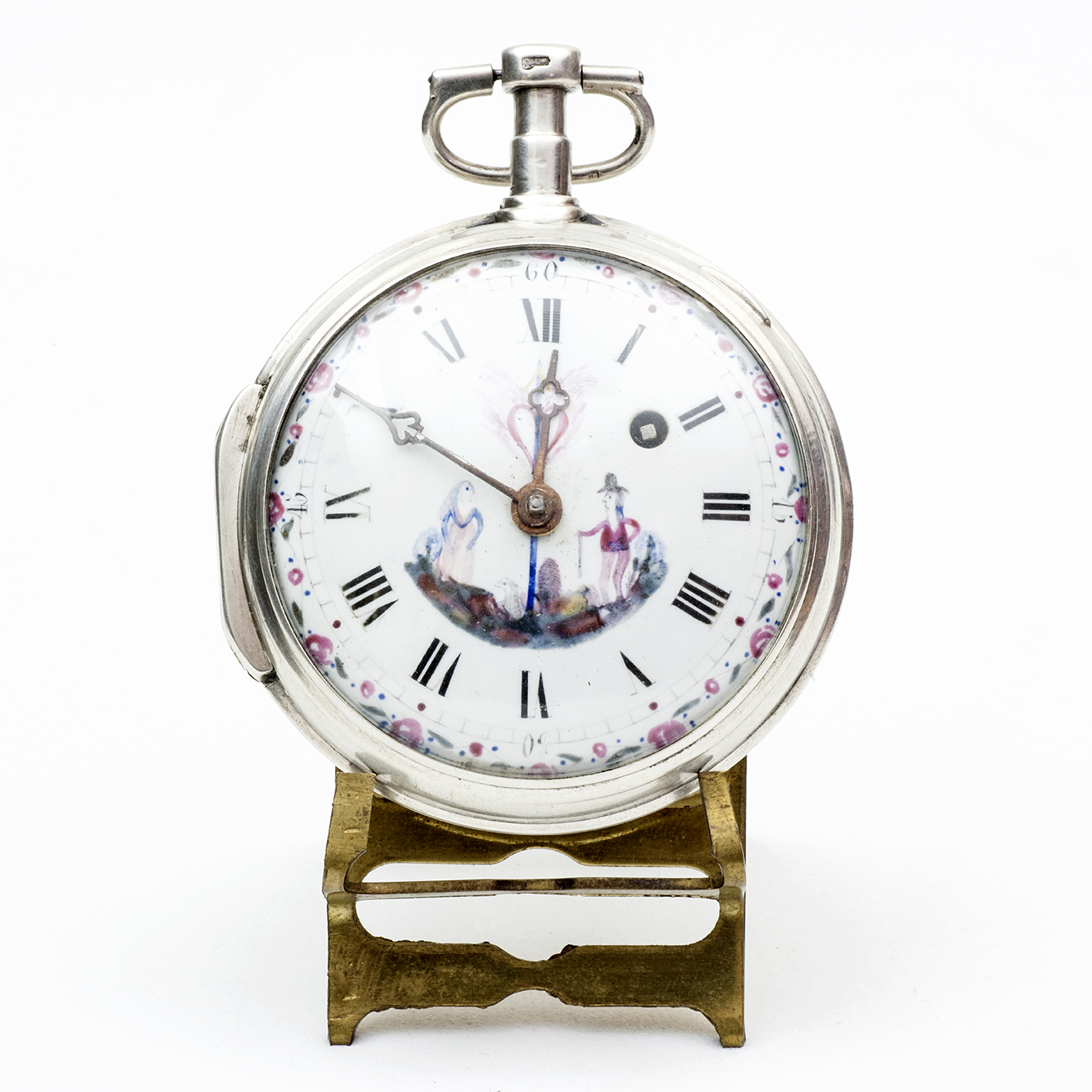 Reloj francés de Bolsillo para caballero, lepine, Verge Fusee. Plata. Ca. 1820. Reloj francés de Bolsillo para caballero, lepine, Verge Fusee. Plata. Ca. 1820.