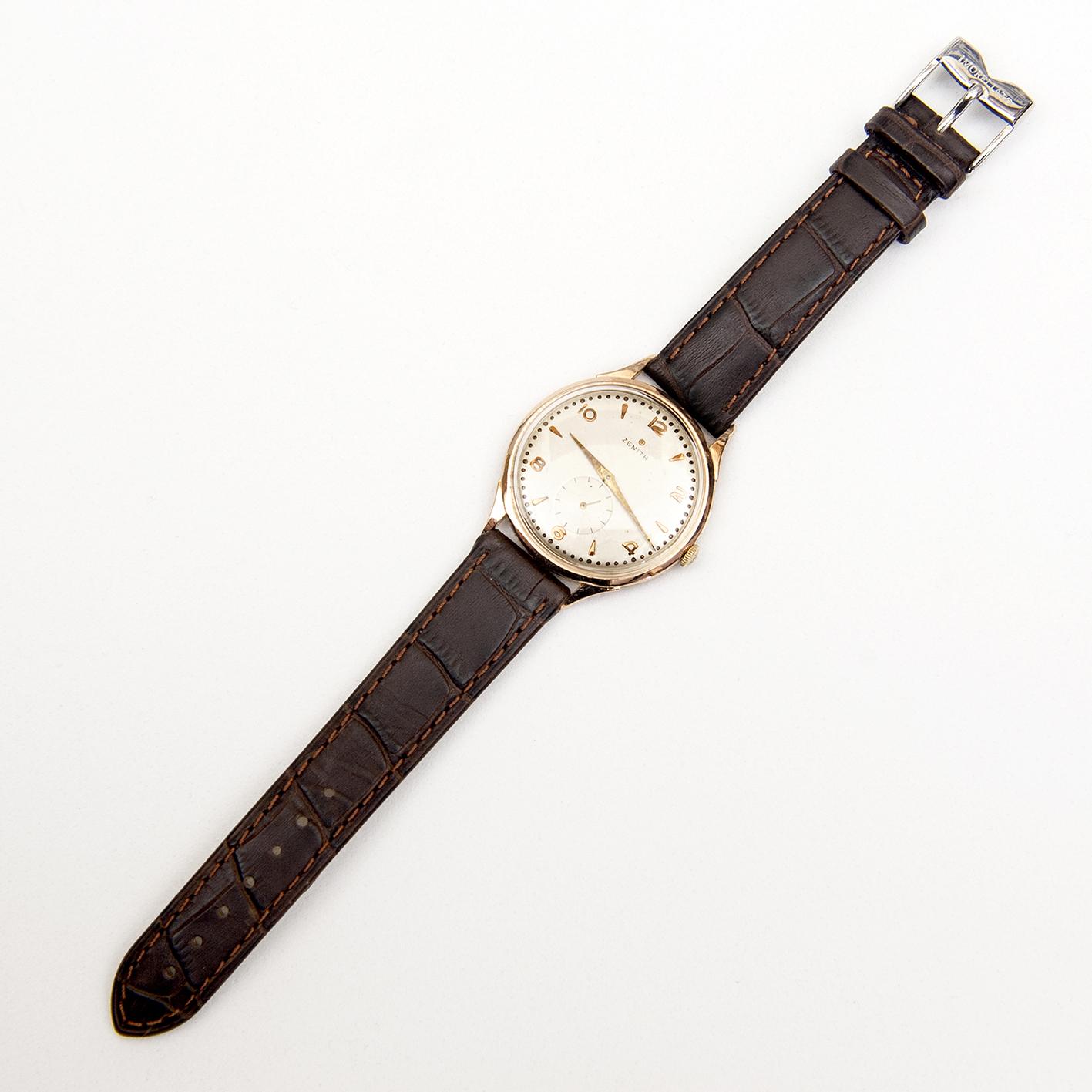 ZENITH. Reloj de pulsera para caballero. Oro 18k. Suiza, ca. 1945. ZENITH. Reloj de pulsera para caballero. Oro 18k. Suiza, ca. 1945.