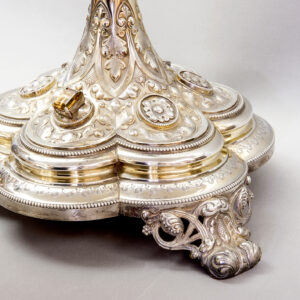 LUCIE GOLDSTEIN. Magnífica custodia en Plata de Ley. Francia, finales S. XIX.
