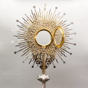 LUCIE GOLDSTEIN. Magnífica custodia en Plata de Ley. Francia, finales S. XIX.