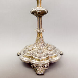 LUCIE GOLDSTEIN. Magnífica custodia en Plata de Ley. Francia, finales S. XIX.