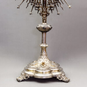 LUCIE GOLDSTEIN. Magnífica custodia en Plata de Ley. Francia, finales S. XIX.