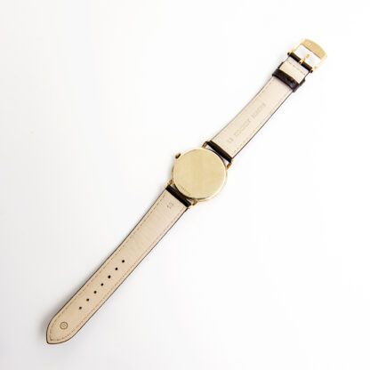 GIRARD PERREGAUX. Guilloché. Reloj de pulsera de caballero. Oro 14k. Suiza, ca. 1960