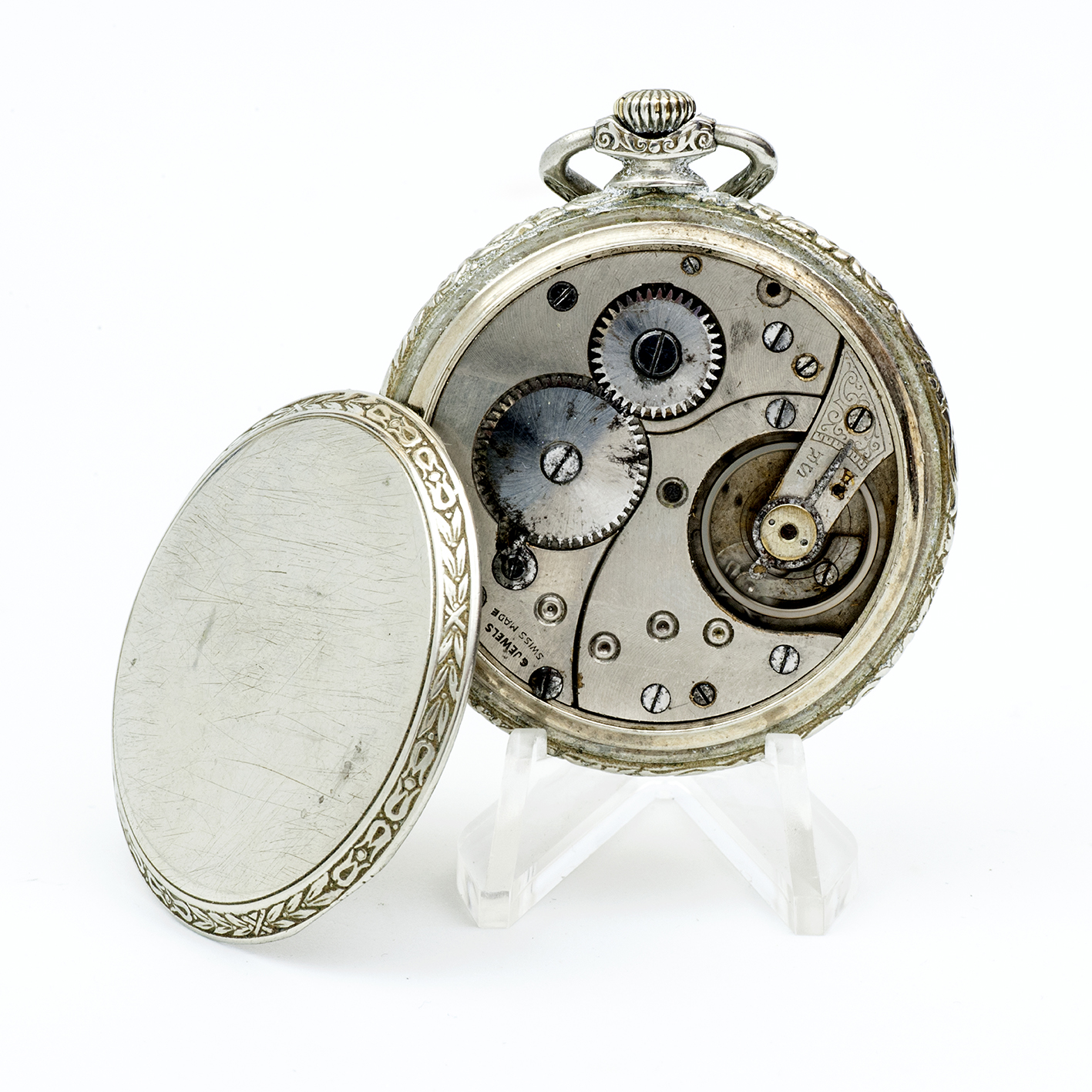Reloj de Bolsillo, lepine y remontoir. Suiza, ca. 1900. Reloj de Bolsillo, lepine y remontoir. Suiza, ca. 1900.
