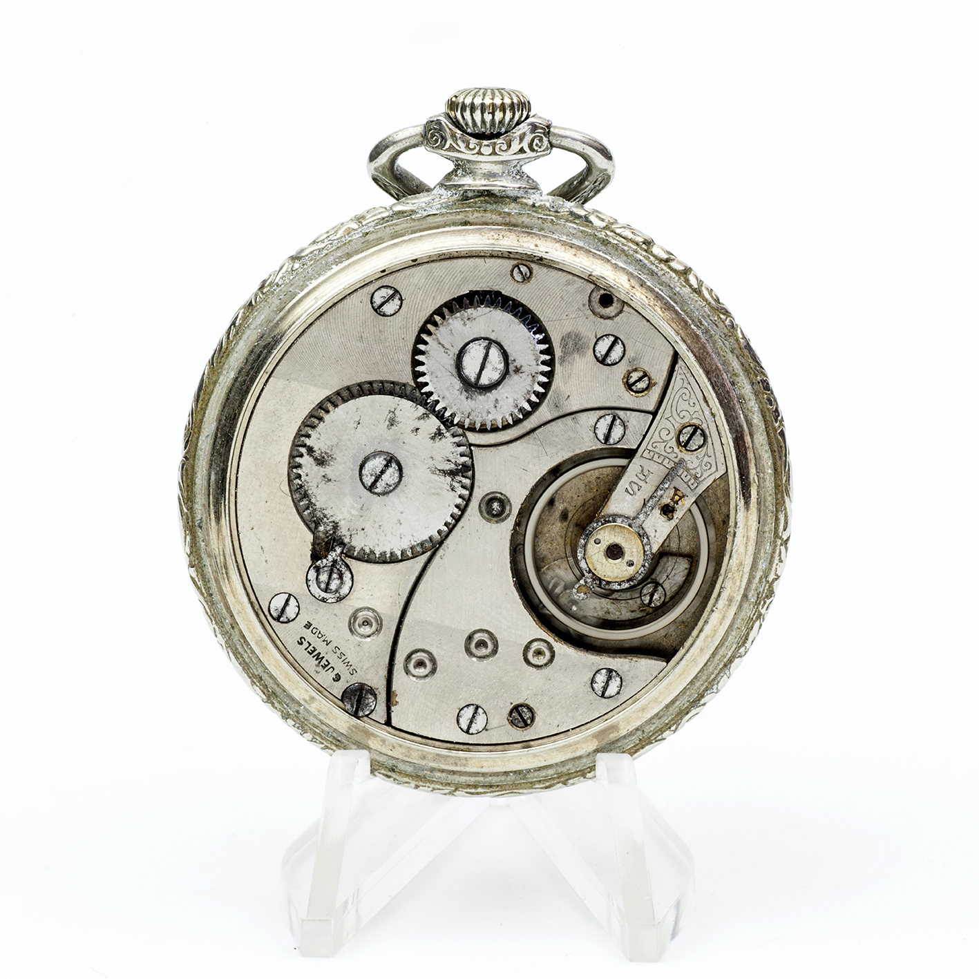 Reloj de Bolsillo, lepine y remontoir. Suiza, ca. 1900. Reloj de Bolsillo, lepine y remontoir. Suiza, ca. 1900.