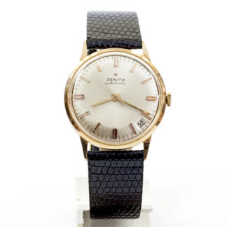 ZENITH AUTOMATIC. Reloj de pulsera para caballero. Oro 18k. Suiza, ca. 1960.