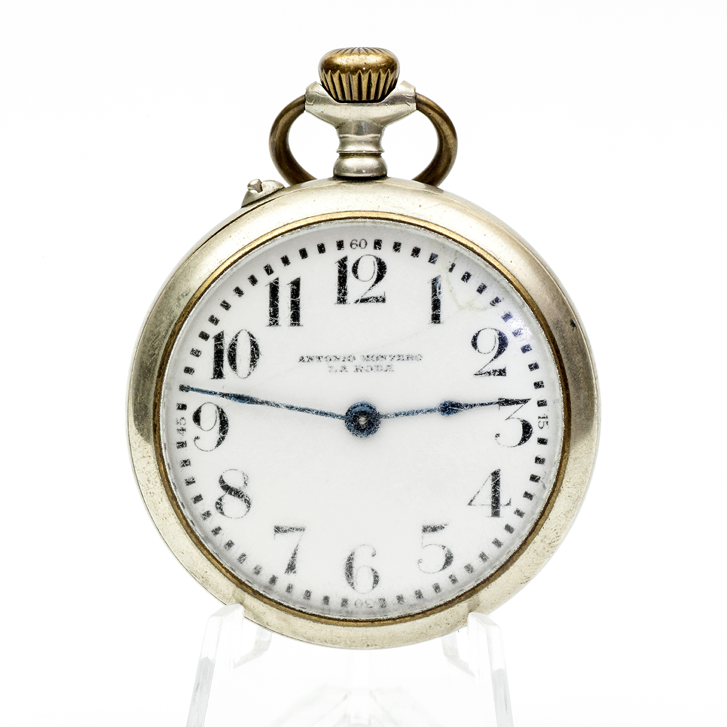 ANTONIO MONTERO (La Roda, Albacete). Reloj de bolsillo, lepine y remontoir. Suiza, ca. 1930 ANTONIO MONTERO (La Roda, Albacete). Reloj de bolsillo, lepine y remontoir. Suiza, ca. 1930