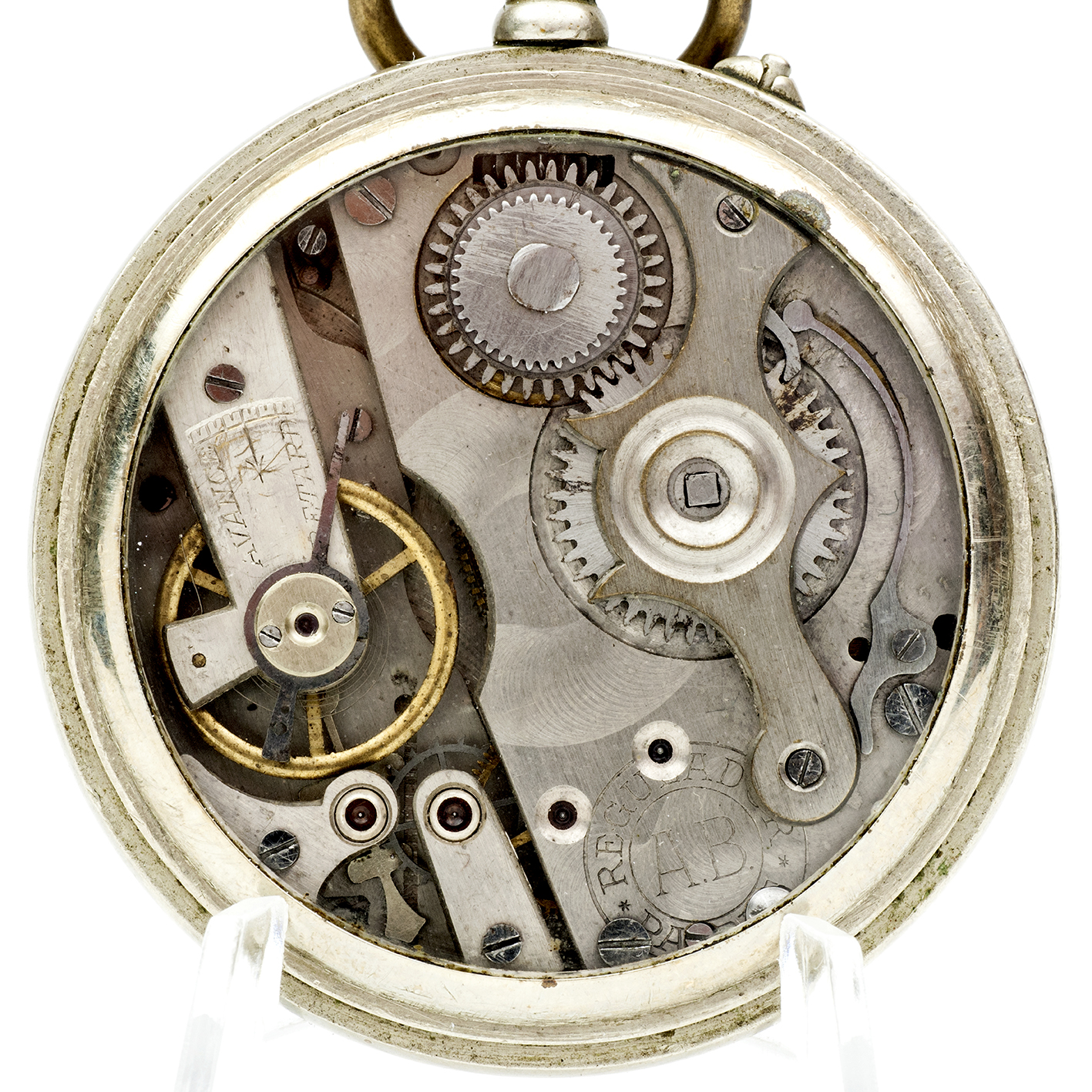 ANTONIO MONTERO (La Roda, Albacete). Reloj de bolsillo, lepine y remontoir. Suiza, ca. 1930 ANTONIO MONTERO (La Roda, Albacete). Reloj de bolsillo, lepine y remontoir. Suiza, ca. 1930