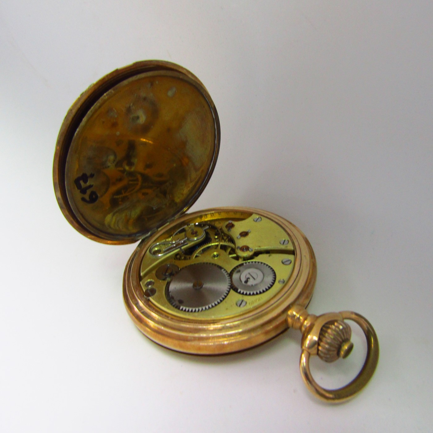 CHAVIN FILS & PROST MOREZ. Reloj de bolsillo para caballero, saboneta y remontoir. Oro 14k. Siglo XIX CHAVIN FILS & PROST MOREZ. Reloj de bolsillo para caballero, saboneta y remontoir. Oro 14k. Siglo XIX