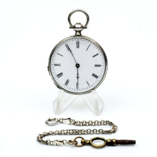 FG. Reloj de colgar lepine. Plata. Suiza, ca. 1900.