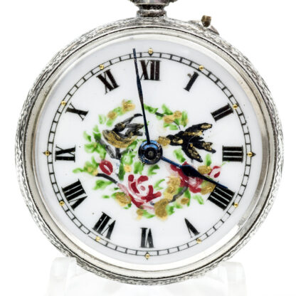 GEORGE STOCKWELL. Reloj de colgar lepine y remontoir. Plata. Londres, 1916.