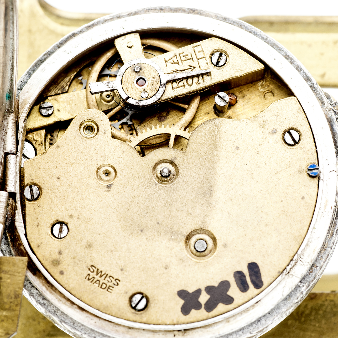 GEORGE STOCKWELL. Reloj de colgar lepine y remontoir. Plata. Londres, 1916. GEORGE STOCKWELL. Reloj de colgar lepine y remontoir. Plata. Londres, 1916.