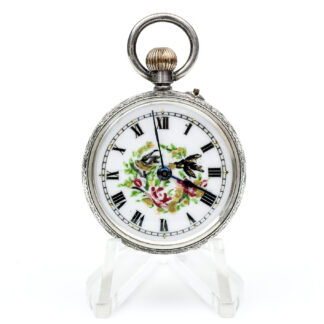 GEORGE STOCKWELL. Reloj de colgar lepine y remontoir. Plata. Londres, 1916.