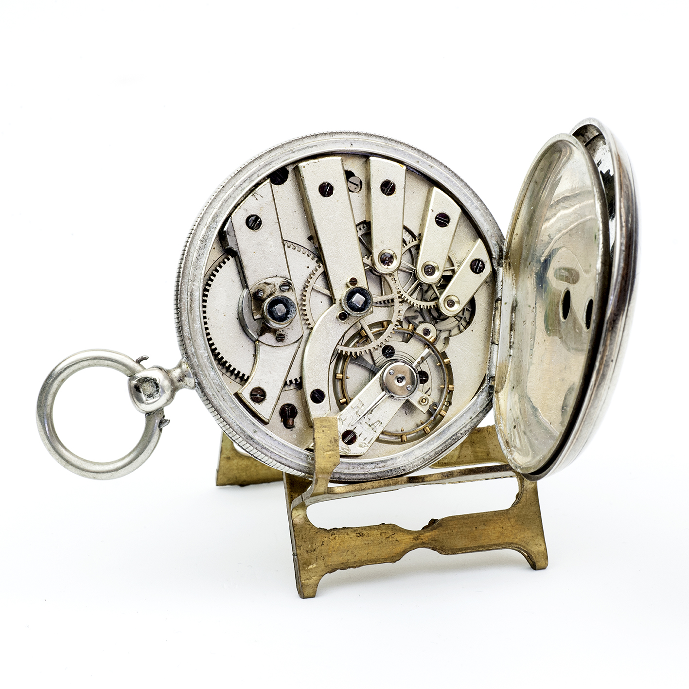 Lt. GRAINDORGE. Reloj de Bolsillo lepine. Plata. Aiguilles, Francia, ca. 1900. Lt. GRAINDORGE. Reloj de Bolsillo lepine. Plata. Aiguilles, Francia, ca. 1900.