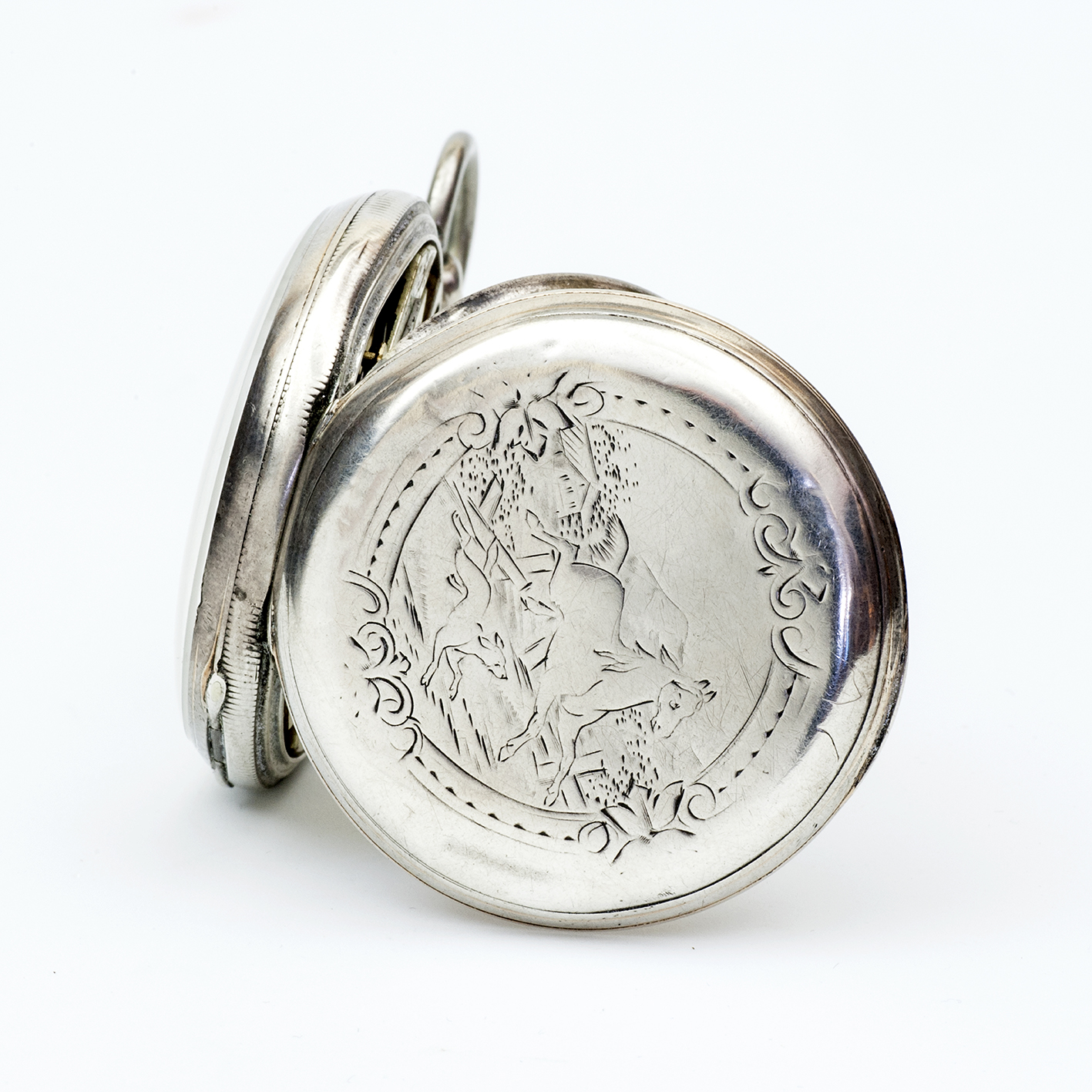 Lt. GRAINDORGE. Reloj de Bolsillo lepine. Plata. Aiguilles, Francia, ca. 1900. Lt. GRAINDORGE. Reloj de Bolsillo lepine. Plata. Aiguilles, Francia, ca. 1900.