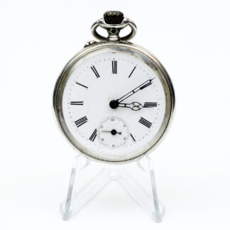 Reloj de Bolsillo, lepine y remontoir. Plata. Alemania, ca. 1890.