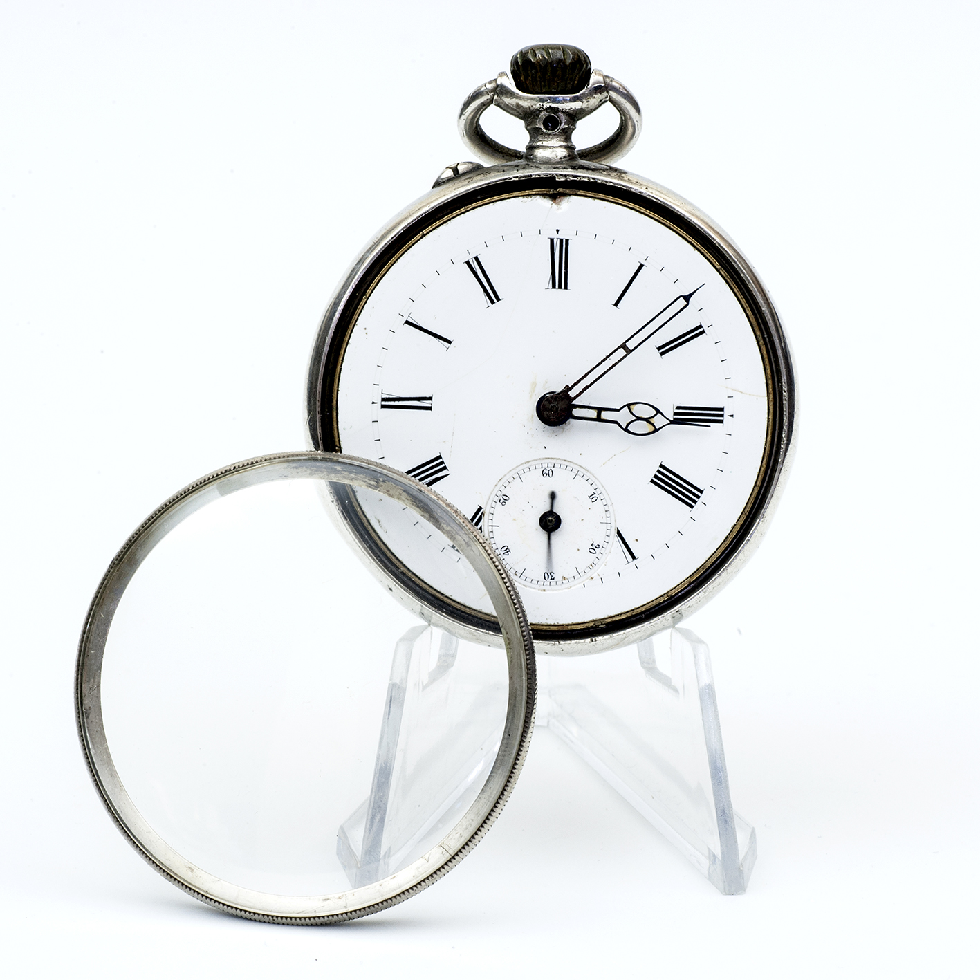 Reloj de Bolsillo, lepine y remontoir. Plata. Alemania, ca. 1890. Reloj de Bolsillo, lepine y remontoir. Plata. Alemania, ca. 1890.
