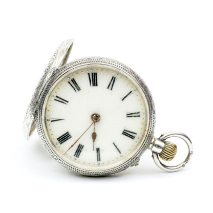 Reloj de colgar, lepine y remontoir. Plata. Inglaterra, siglo XIX