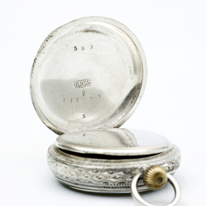 Reloj de colgar, lepine y remontoir. Plata. Inglaterra, siglo XIX