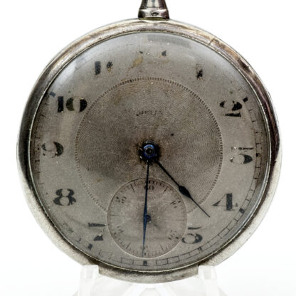 Reloj Suizo de bolsillo, lepine y remontoir. Plata. Suiza, ca. 1940